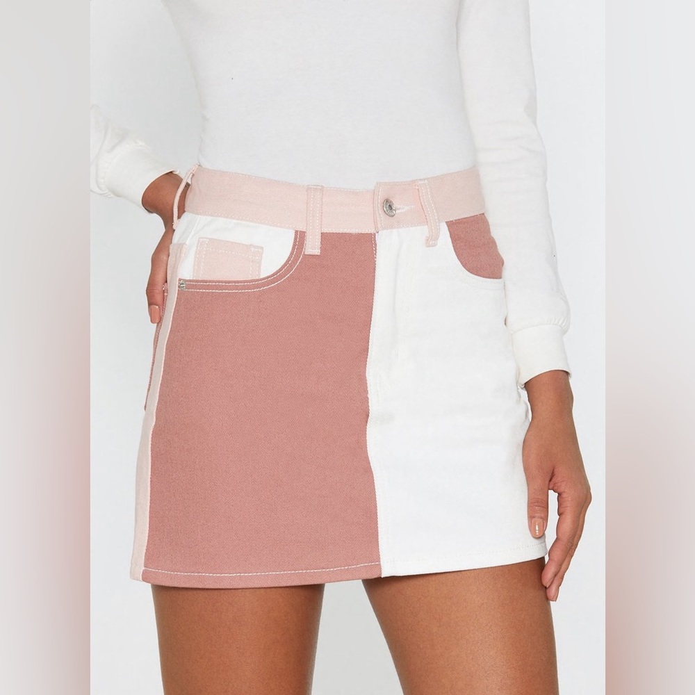nasty gal patch you later mini skirt